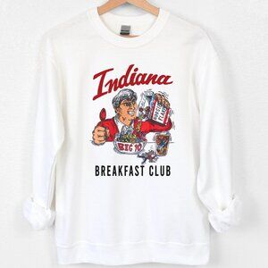 Vintage 90s University of Indiana Shirt, Indiana Breakfast Club Sweatshirt